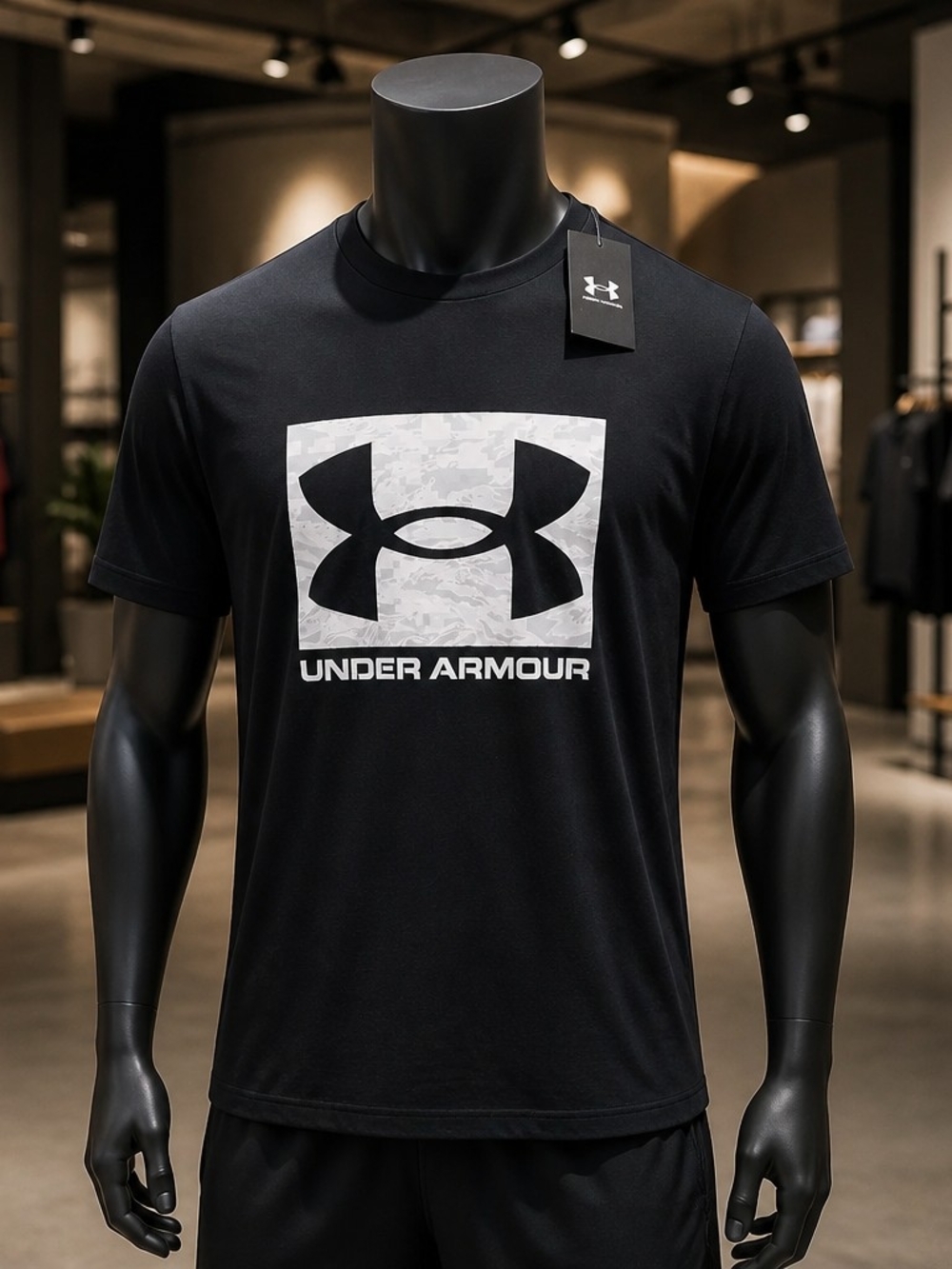 Under Armour Heatgear Loose Fit Graphic Camo Logo Tee Size XL